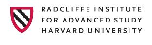 Програм стипендија Радклиф Института у области друштвено-хуманистичких наука, уметности и природних наука за 2014/2015. годину